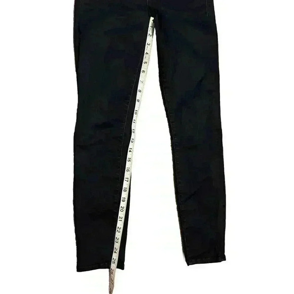 Frame Ali High Rise Cigarette Noir Black Jeans Pants Size 25 - Picture 6 of 7